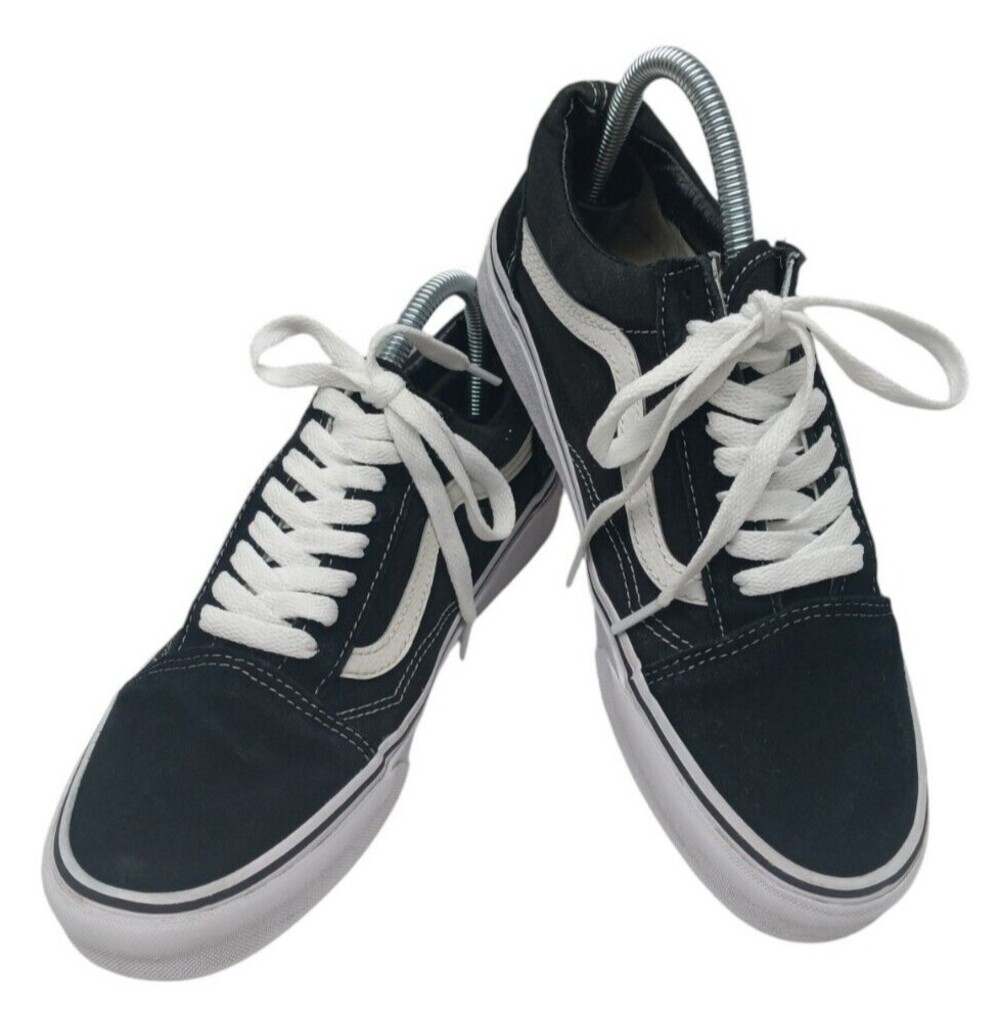 Vans Off The Wall Black Suede & Canvas Skate Shoes 500714 Mens 7.5 / Womens 9